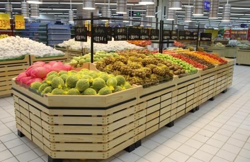 定做水果架厂家/超市蔬菜架价格/郑州市萨博货架有限公司